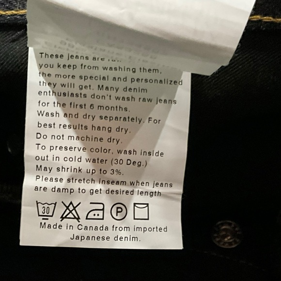 Naked & Famous Raw Elephant XS Weird Guy Unwashed 38x30.5 - Picture 4 of 16